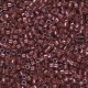 Miyuki delica kralen 11/0 - Copper pearl lined transparent dark cranberry DB-1705